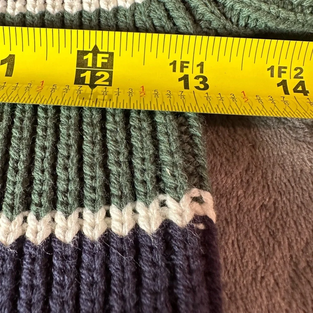 Children’s Place green and blue chunky knit sweater 24‎ months new